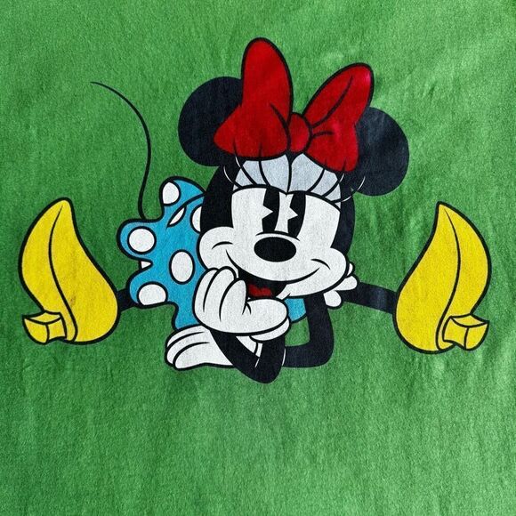 Vintage Disney Minnie Mouse Green T-Shirt - Picture 5 of 6